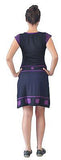 Ladies Short Sleeve Dress with Lady Print and Patch. - TATTOPANI