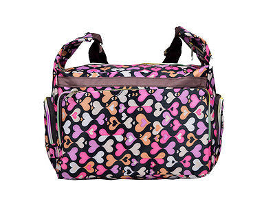 Multicolored Hearts Pattern Shoulder Bag - TATTOPANI