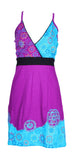 Ladies Slip Dress With Mandala Dotted Embroidery. - TATTOPANI