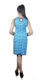 Ladies Sleeveless Dress With Embroidery work. - TATTOPANI