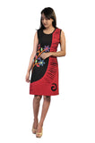 Colorful Flower Embroidery Dress