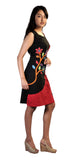 Colorful Flower Embroidery Dress