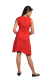 ladies-sleeveless-v-neck-dress-with-colorful-patch-and-embroidery