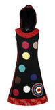 Colorful Circle Patch Sleeveless Summer Dress - craze-trade-limited