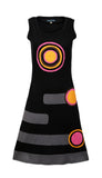 Ladies Summer Sun Dress With Patch Design. - TATTOPANI