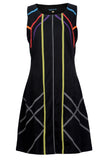 Multicolored Stripe Pattern Designed Dress. - TATTOPANI