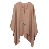 2020 New Fashion Cashmere Winter Women Poncho Scarves Women Solid Shawl Cape Foulard Femme Pashmina Female Bufanda Mujer Sjaal