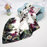 2020 New Brand Designer Silk Scarf 90*90cm Foulard Bandana Long Large Shawls Wraps Winter Neck Scarves Pashmina Lady Hijab