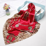 2020 New Brand Designer Silk Scarf 90*90cm Foulard Bandana Long Large Shawls Wraps Winter Neck Scarves Pashmina Lady Hijab