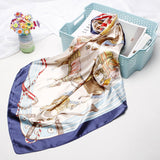 2020 New Brand Designer Silk Scarf 90*90cm Foulard Bandana Long Large Shawls Wraps Winter Neck Scarves Pashmina Lady Hijab
