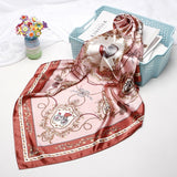 2020 New Brand Designer Silk Scarf 90*90cm Foulard Bandana Long Large Shawls Wraps Winter Neck Scarves Pashmina Lady Hijab